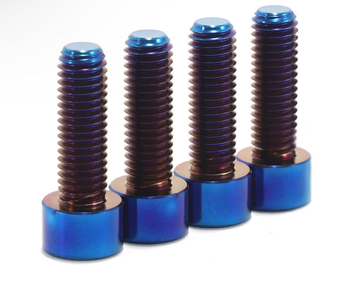 titanium for all emoto subframe bolts, foot peg brackets, and ultra bee mount