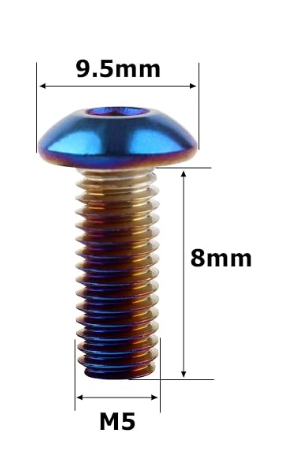 6PCS Hall Sensor Titanium Bolts For all 79 Bikes