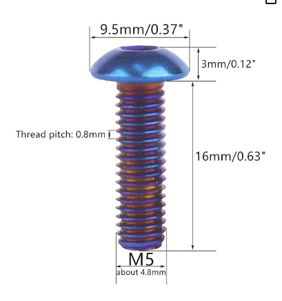 2PCS TITANIUM for Mud Gaurd For all 79Bikes